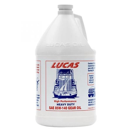 Lucas Oil 1 gal SAE 85W-140 Plus Heavy Duty Gear Oil,  LU375903